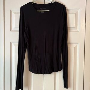 American Eagle Ribbed Long Sleeve Top
